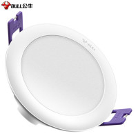 公牛 BULL GN-C10521一体白色筒灯30K 3.5寸，5W 公牛 LED一体白色筒灯 5个