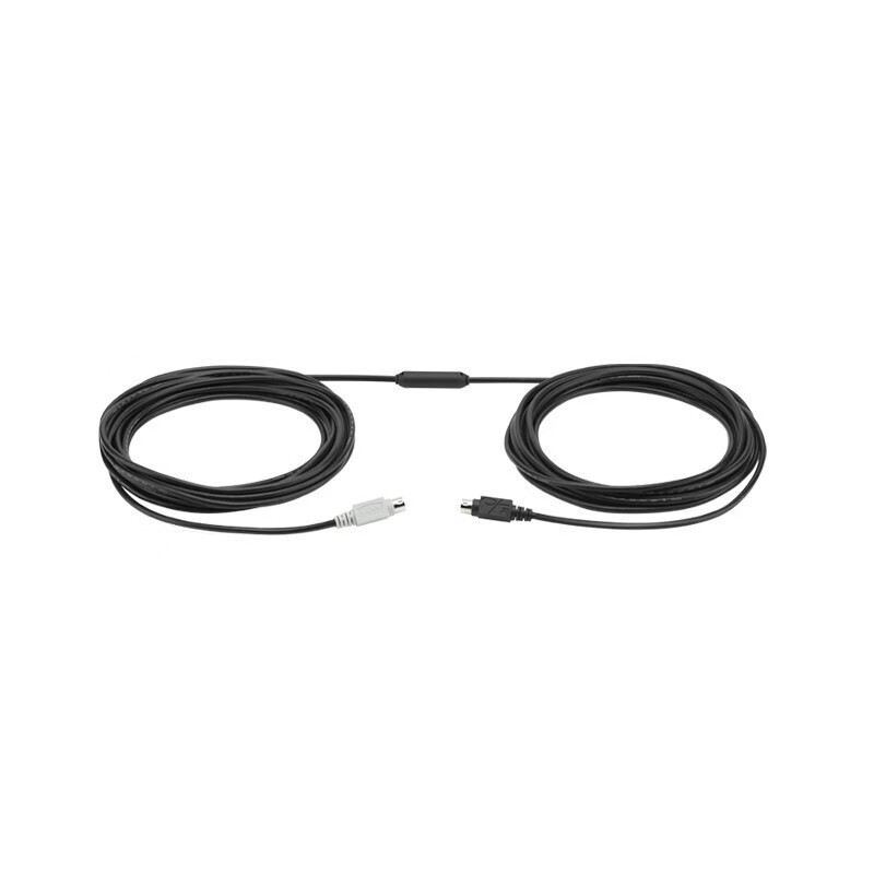 罗技(Logitech)CC3500e-DIN口延长线/连接扬声器麦克风与集线器以及摄像头与集线器-线长10米