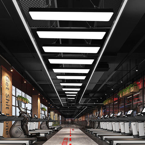 led吊灯办公室写字楼吊线灯长条灯具办公商业照明超市商场日光灯