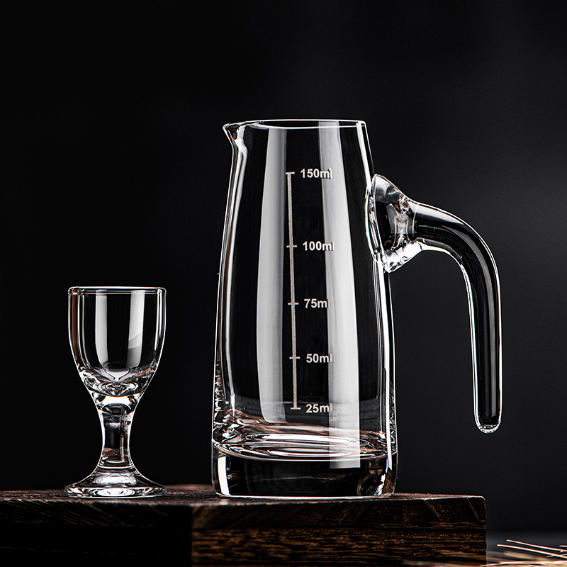 水晶白酒杯套装家用创意白酒分酒器轻奢 [10壶10杯+团圆杯架]100ML水晶分酒器+15ML子弹杯高清大图