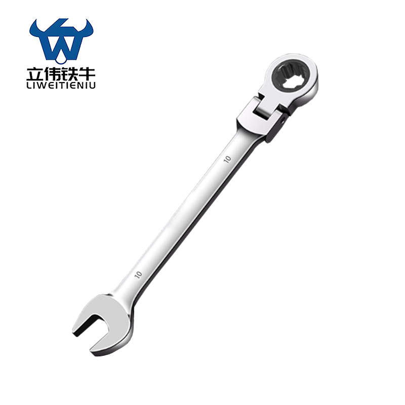 立伟铁牛活头两用棘轮扳手10mm/把高清大图