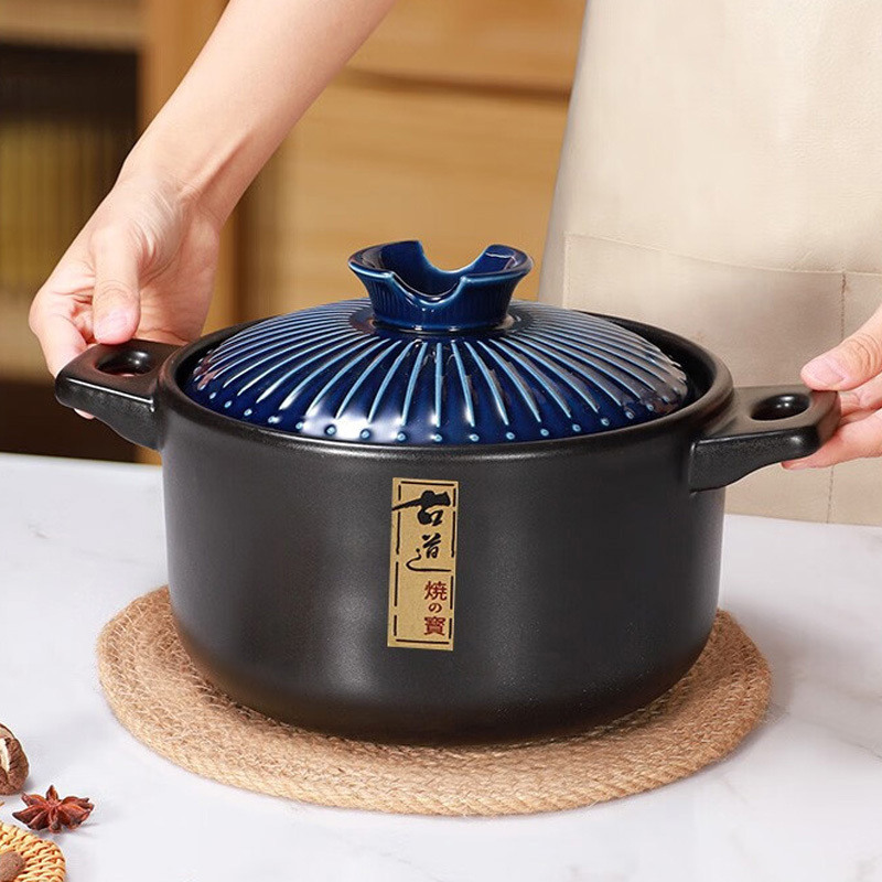 MAXCOOK美厨砂锅2.8L古道蓝系列MCTC3293高清大图