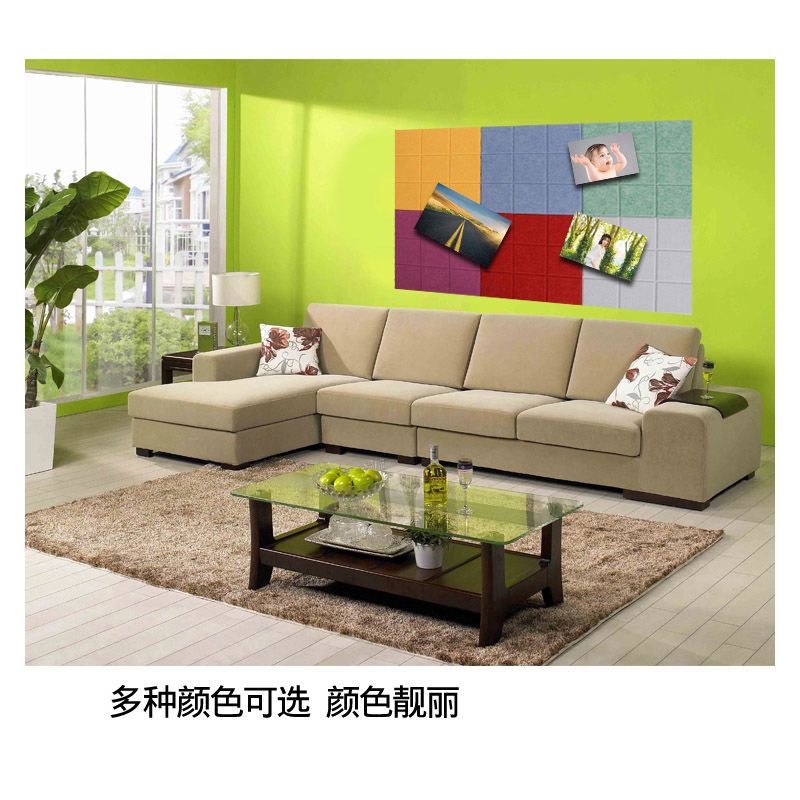 北欧小方格毛毡墙贴留言板幼儿园展示板公告栏软木板照片墙背景墙 宝石绿