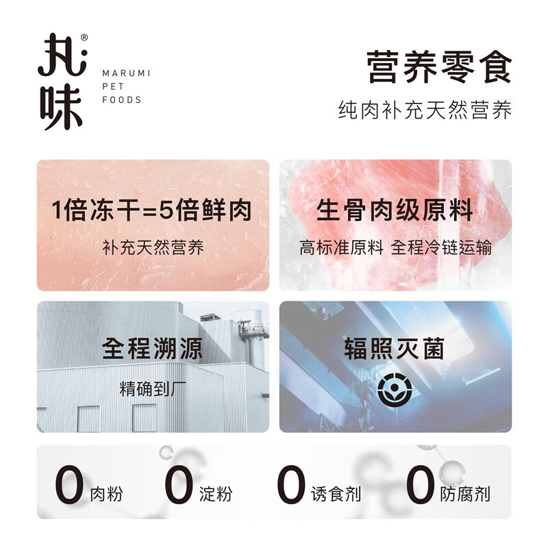 丸味冻干鲜鸡小胸100g高清大图
