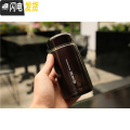 三维工匠韩版小巧迷你不锈钢保温杯便携男女泡茶水杯子学生防漏随身大肚杯 深咖啡230毫升