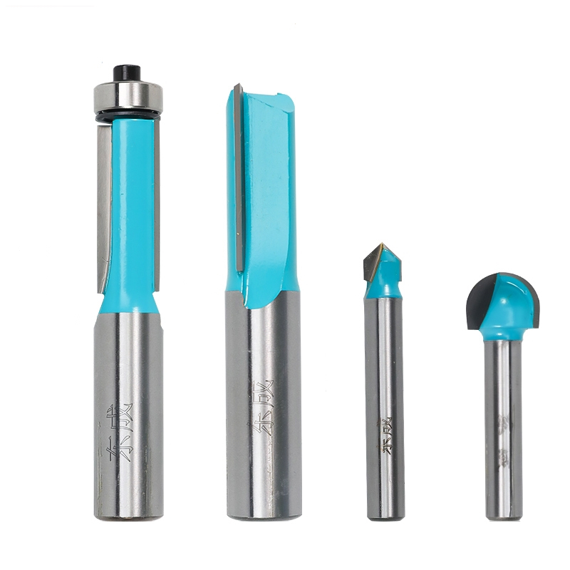 东成修边机刀头直刀带轴承刀圆底刀v型刀东城铣刀木工开槽雕刻刀