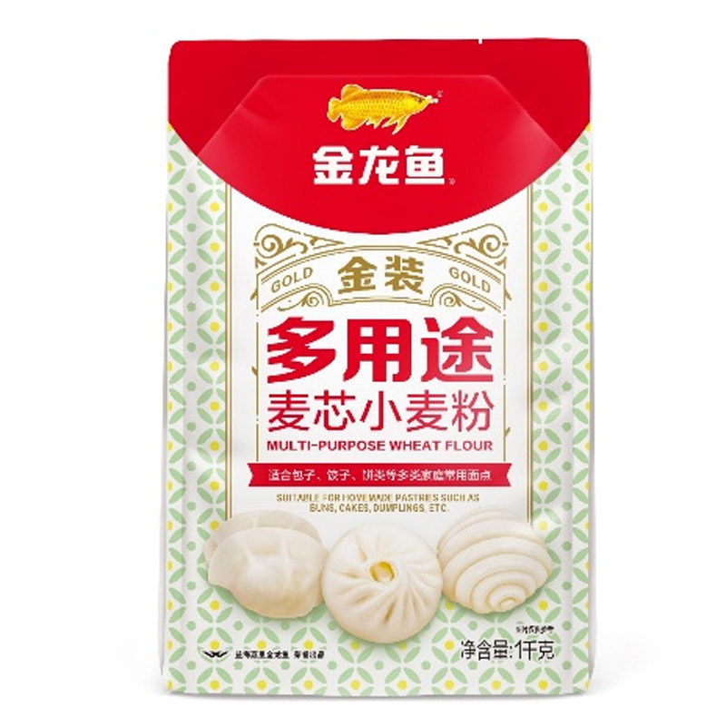 金龙鱼金装多用途麦芯小麦粉1kg 金装多用途麦芯小麦粉/1kg*3
