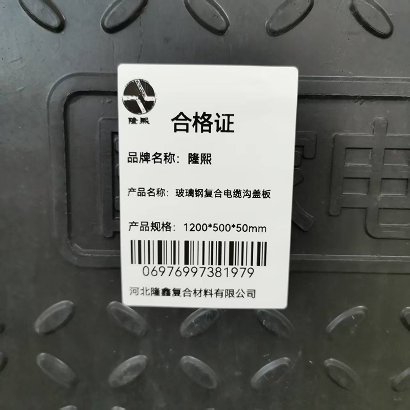 隆熙+玻璃钢复合电缆沟盖板+1200*500*50mm+块高清大图