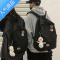 FENGHOU书包男ins潮大学生电脑包女潮牌校园双肩包韩版简约百搭旅行背包学生书包