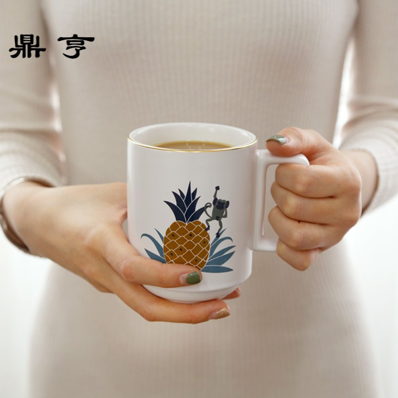鼎亨陶瓷咖啡杯套装欧式植物系列花茶杯子家用下午茶杯套具礼盒茶
