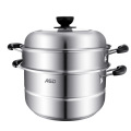 爱仕达成大厨·不锈钢两层复底蒸锅28cm（ZS28A4D）
