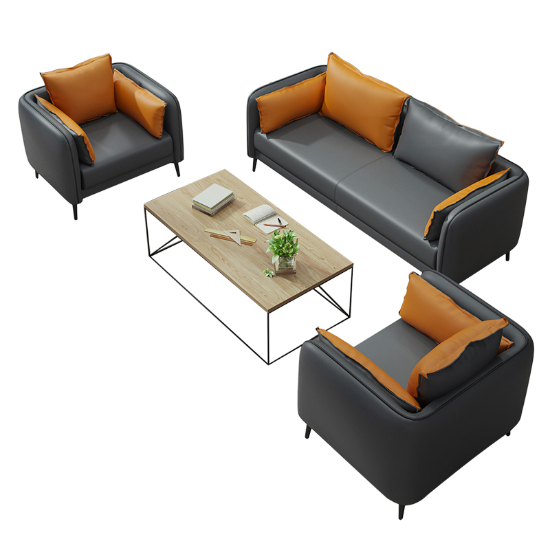 鼎耀办公沙发皮休闲接待室会客办公室简约现代颜色多选
