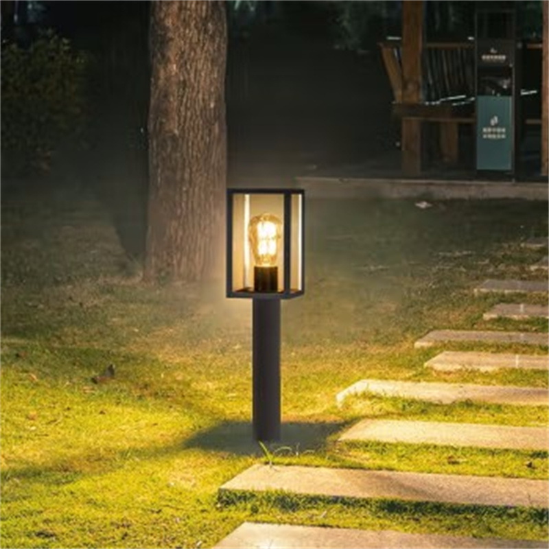环杰户外草坪灯HJ-1263庭院灯砂黑+暖白12w