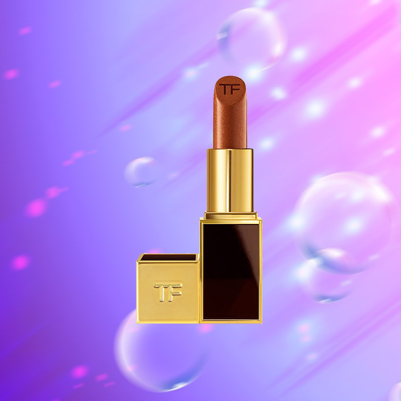 汤姆福特(Tom Ford)黑金黑管唇膏口红 3g #37 Seventh Sin 金红色 红色系显色不易脱妆