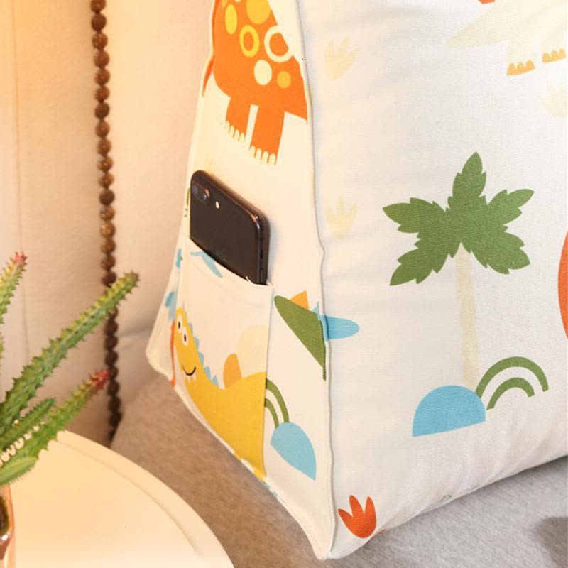 家柏饰(CORATED)双人床头三角靠垫抱枕榻榻米靠枕腰枕沙发靠背床头软包床上大靠背图片