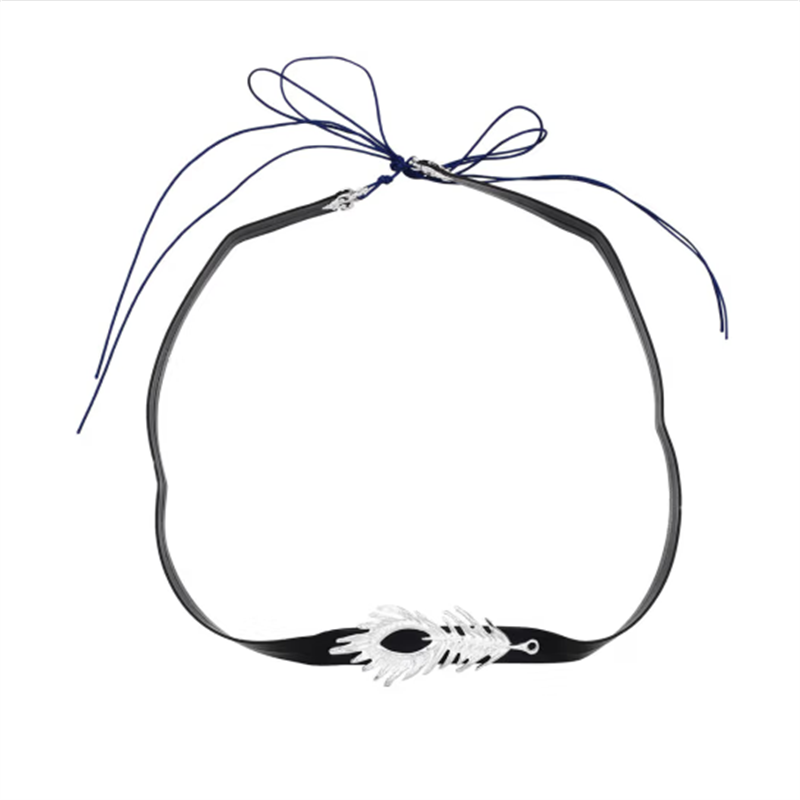 HD 古风汉服抹额合金羽毛饰品古装国风影视拍照头饰中式民族风额饰