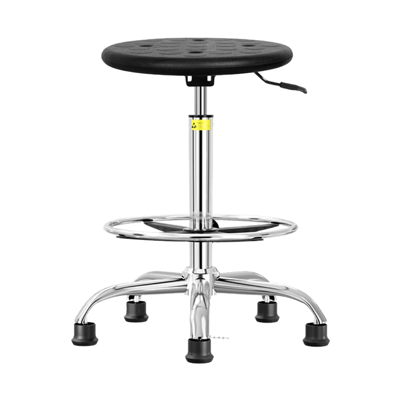 臻远ZY-7939防静电椅子车间流水线升降椅子 60-80cm五爪黑脚杯