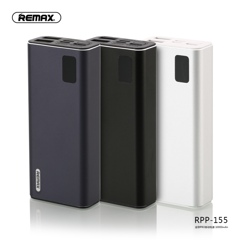 REMAX睿量 迷你PRO 移动电源 RPP-155 10000mAh 暴风银 双USB手机充电宝