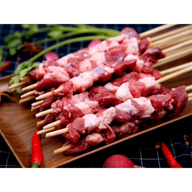 游牧御品 原切羊肉串 1000g 约30支装 草原7月龄羔羊腿肉 散养放牧 原肉原切 烧烤食材 BBQ