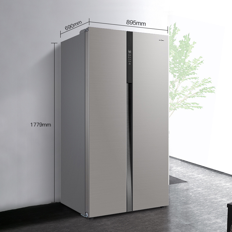 美的(Midea) 对开门电冰箱 525升-智能变频星际银 变频节能BCD-525WKPZM(E)