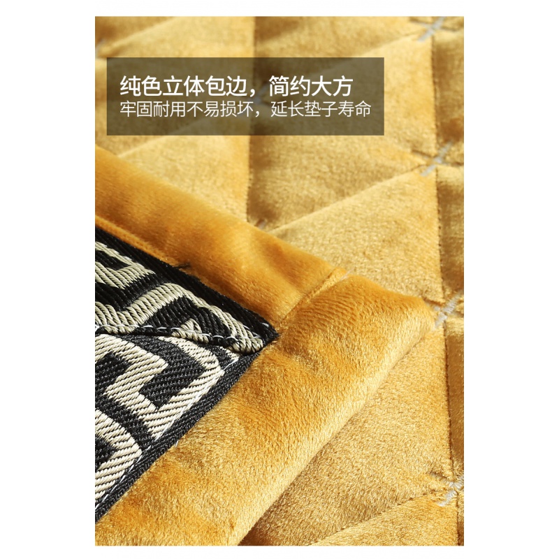 美帮汇美式纯色荷兰绒美式沙发垫靠背巾坐垫客厅通用套组合全包高清大图