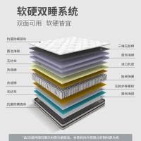 [店铺主推款]喜临门床垫 亚丁进口乳胶独袋弹簧床垫椰棕环保护脊 简约现代卧室家具 21cm