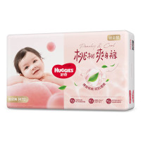 好奇（Huggies）铂金装纸尿裤M144片(6-11kg)中号婴儿尿不湿小桃裤裸感超薄透气