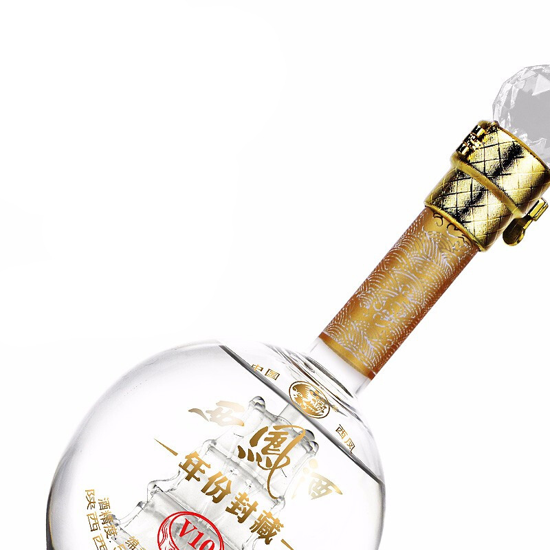 西凤 年份封藏V10 52度 500ml 单瓶 凤香型 白酒
