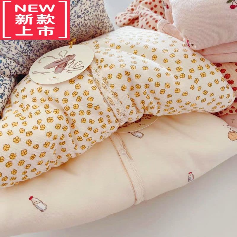 可莉允丹麦婴童外套冬精梳棉中长款宝宝棉衣可包手加厚保暖儿童时尚棉服图片