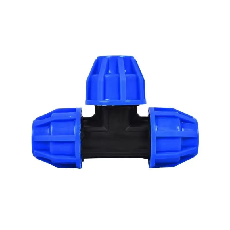 伟鹏双兴 PE快接三通快速接头 T20(4分)蓝帽 个高清大图
