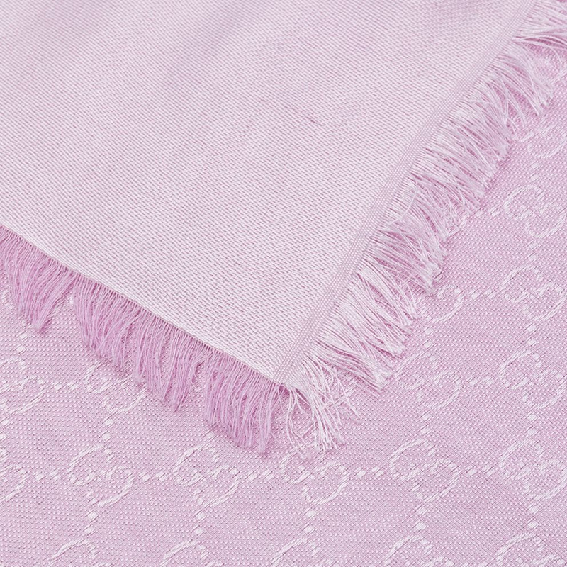 GUCCI 古驰 女士粉色方形围巾 406236-3G632-5900