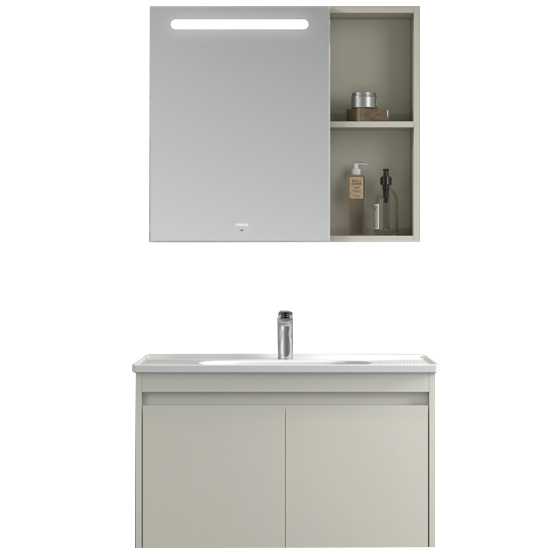 箭牌arrow锦年系列防溅水边智能镜柜浴室柜afd6g31009d