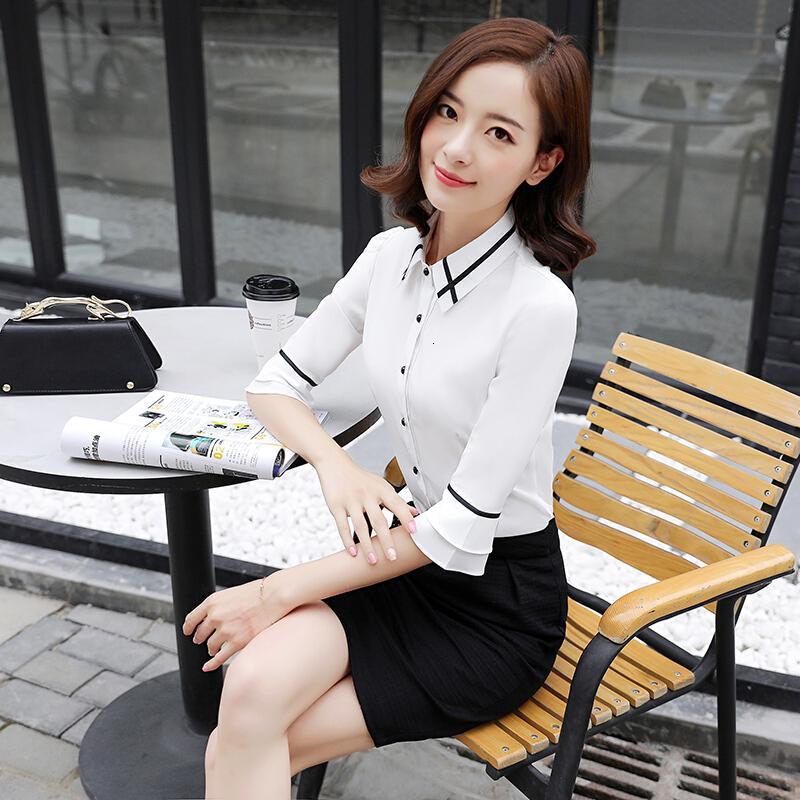 夏季职业装女装韩版套装新款套裙ol教师面试正装短袖美容师工作服