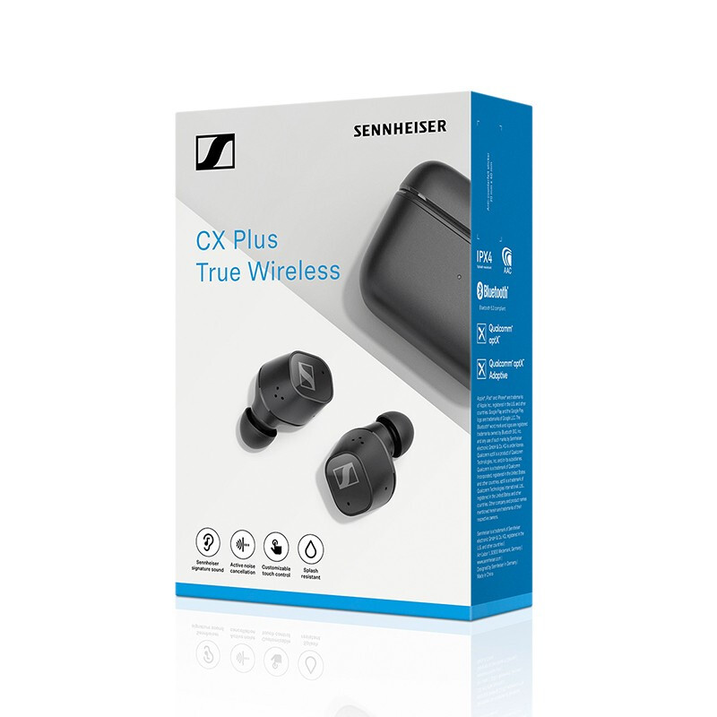 SENNHEISER/森海塞尔新品真无线CX PLUS TW/CXTW主动降噪蓝牙耳机黑色高清大图