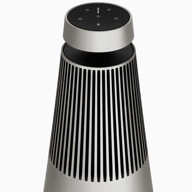 B&O BeoSound2 无线蓝牙WiFi家用HIFI音箱有源低音炮3D环绕客厅桌面多媒体音箱丹麦bo音响 拉丝银