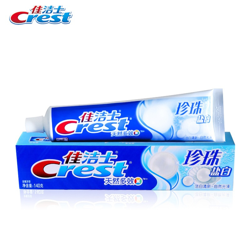 佳洁士(Crest) 柠檬清新 珍珠盐白 牙膏140g (单位 :支)