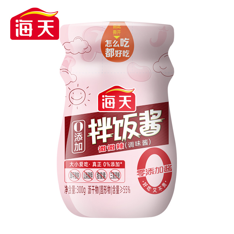 海天0添加拌饭酱300g拌面炒菜下饭酱料香菇辣椒酱