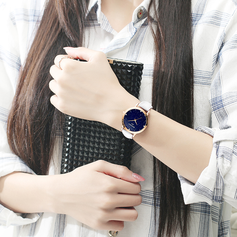 宾卡达binkada潮流简约璀璨星空石英表女表2986