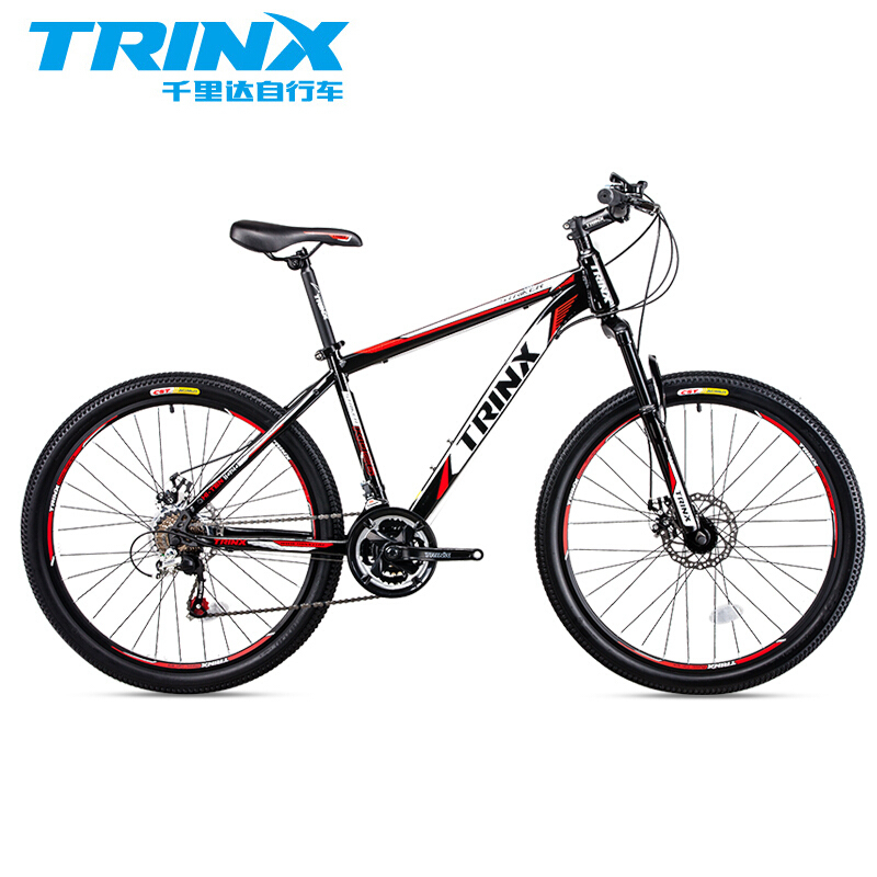 trinx千里达山地自行车爵士k026双碟刹禧玛诺21段变速山地车代步
