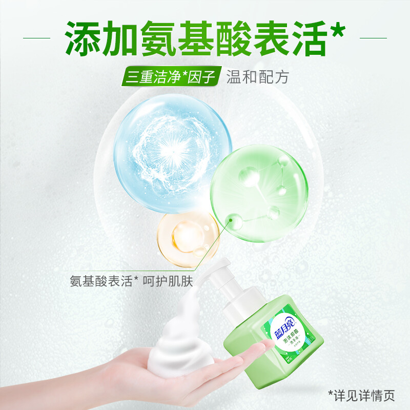 蓝月亮 泡沫抑菌洗手液(天然芦荟)255ml 1瓶高清大图