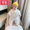 可莉允婴儿童连体衣服宝宝棉服冬装套装加厚睡衣秋冬加厚新生儿外出保暖