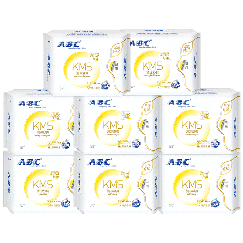 ABC卫生巾日用 240mm*8包K11*9组合