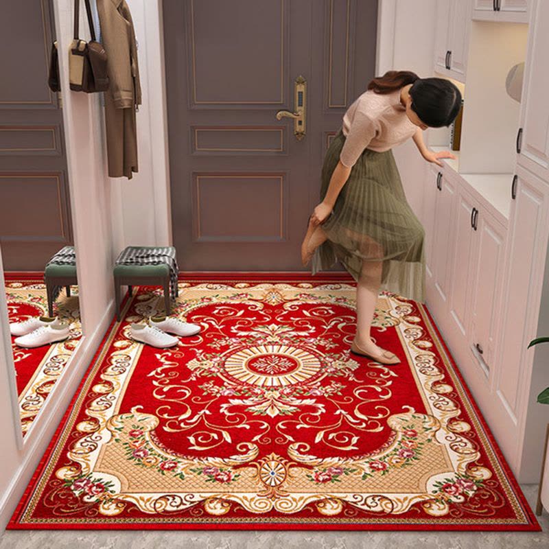 京城派 多尼尔进门地垫入户地毯客厅地垫轻奢中式吸水吸油地毯厨垫满铺防水耐脏厨房脚垫子定制图片
