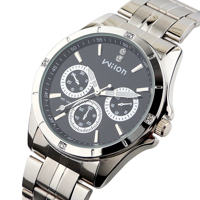 威龙chino wilon时尚潮流学生男表 韩版运动个性表盘手表 精准走时