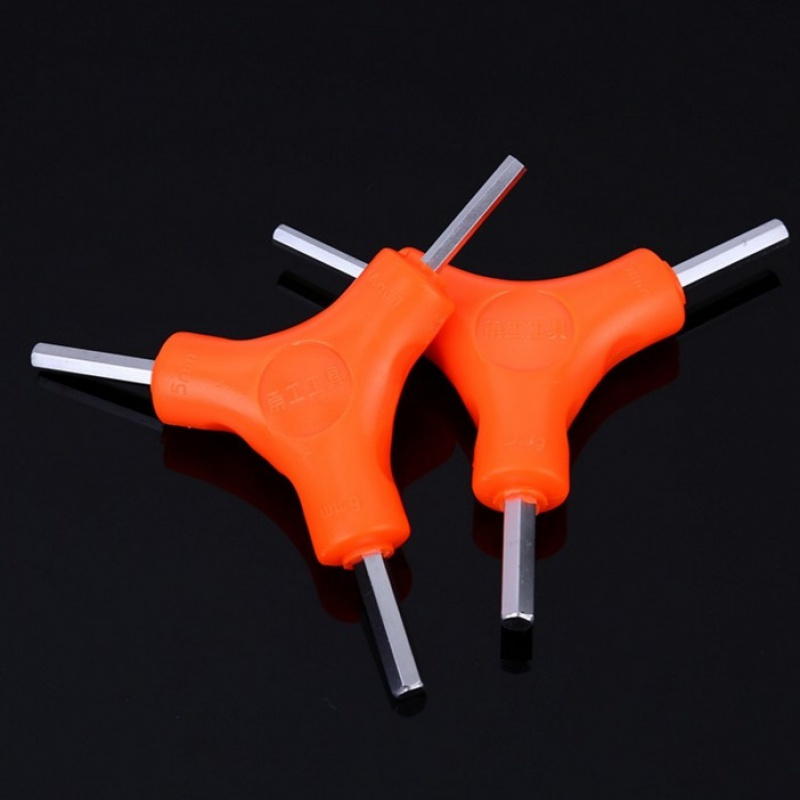 三叉 y型内六角扳手2.5 3 4 5 6 8mm三头组合六棱 自行车修理工具