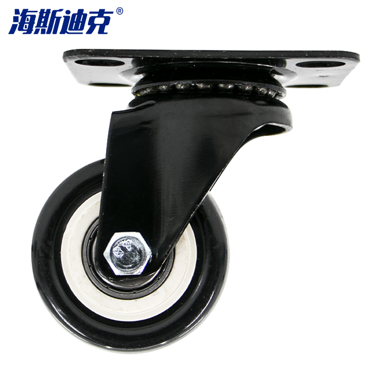 海斯迪克 HKZ-23 静音万向脚轮 金钻轮 PVC双轴承定向家具轮轱辘脚轮电脑椅配件滑轮 2寸万向/3个