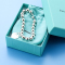 [直营]TIFFANY&CO.蒂芙尼 925银 欧美风格 女士心形挂饰圆珠手链 送恋人