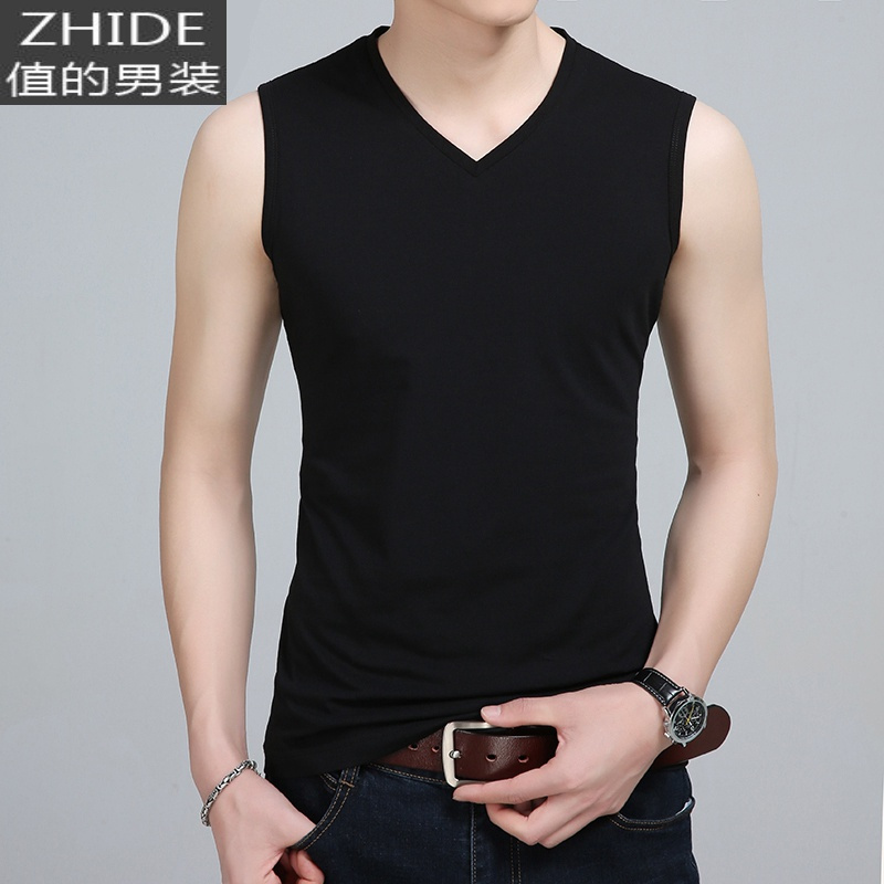 suntek二道背心男士坎肩内穿健身夏季无袖t恤外穿棉运动男装汗衫土丅