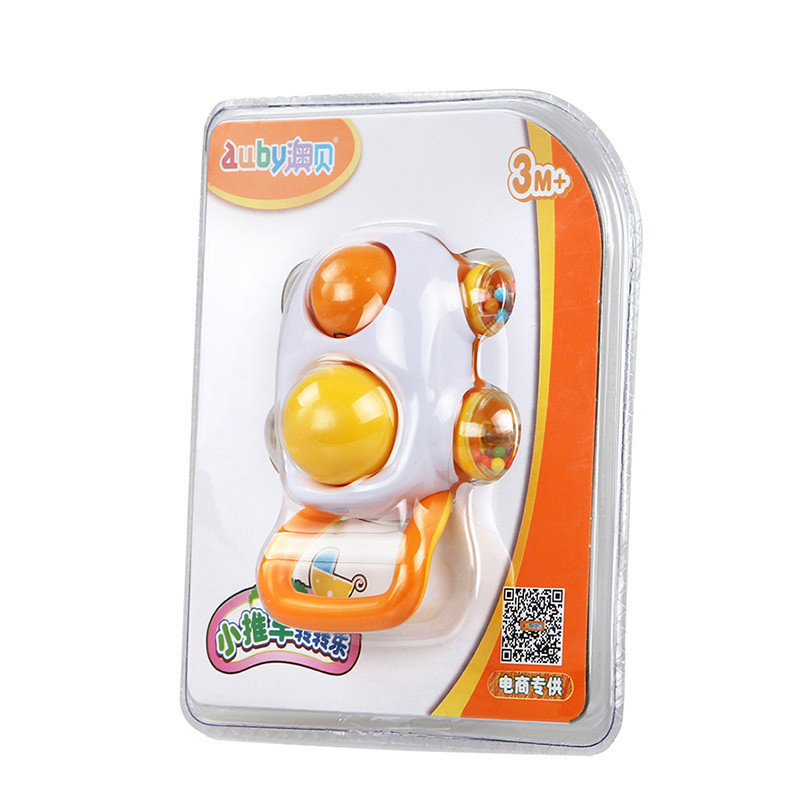费雪(Fisher Price) 声光安抚粉色海马加澳贝小推车转转乐