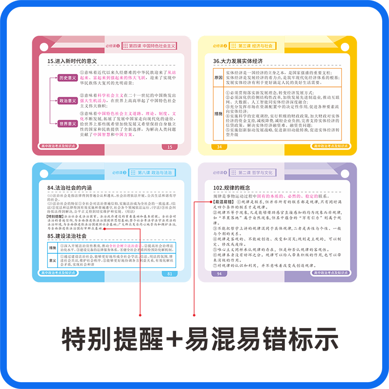 高中[历史]常考版 高中通用 [正版]贝丁兔高中数理化考试重点及公式知识速记手卡语文数学英语物理化学生物政治历史地理卡片高清大图